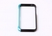 Addison IP-407 Siyah/Cyan Iphone 4, 4S Metal Klf + effaf Ekran Koruyucu