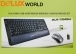 Delux world DLK-1048U Siyah Kablosuz Q Multimedia Klavye + Mouse Set