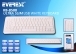 Everest KB-8500 Beyaz / Siyah USB Q Multimedia Klavye
