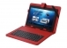 Everest KB-TAB10 10 Krmz Micro+Mini Usb Trke Q Klavye Tablet Pc Klf