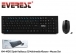 Everest KM-4100 Siyah Kablosuz Q Multimedia Klavye + Mouse Set