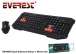 Everest KM-9669 Siyah Kablosuz Oyun Q Multimedia Klavye + Mouse Set