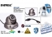 Everest SFR-607 Sony Effio CCD Sensr 6mm 700 TVL Dome 23 Ledli Osd Men Gvenlik kameras