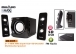 Mikado MD-2809 2+1 40W RMS Siyah Usb+SD+Fm Destekli Multimedia Speaker