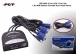 Pct MPC4602 4 Port VGA 2 Port Usb 1.8m M/M Kablolu Otomatik Kvm Siyah Switch