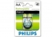 Philips R6B2A270/97 2 li arj Edilebilir Pil