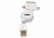 S-link IP-544 Usb iPhone4/iPod/iPad + iPhone5 + Micro 5pin Beyaz Data arj kablosu