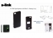 S-link IP-700 Siyah Iphone 4/4S Klf + Batarya arj