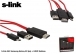 S-link MHL-60 (IP-562) Samsung Galaxy S3+S4+Not2 arj + HDMI Kablosu