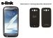 S-link Note2 Siyah 2 in 1 Samsung Galaxy Note 2 Bataryal Klf