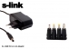 S-link SL-126B 9V 1A 1.2m 4 Ulu Universal Modem Adaptr