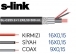 S-link SL-C255 2+1 Folyolu 500m CCTV Kablo