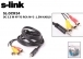 S-link SL-DCR34 1.5m DC3.5 4P / RCA/M*3 Kablosu