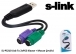 S-link SL-PS210 Usb To 2xPS2 Klavye + Mouse evirici