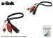 S-link SL-RCA35 15cm 3.5mm Stereo to 2 RCA Kablosu