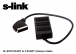 S-link SL-SC30 SCART to 3 SCART oklayc Kablo