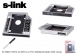 S-link SL-SSD13 SATA to SATA 12.7mm Notebook Ekstra Hdd Yuvas