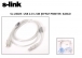 S-link SL-U3025 Usb2.0 1.5m Filitreli effaf Yazc Kablosu