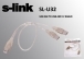 S-link SL-U32 Usb2.0 AM TO AM x2 Data Hdd Kablosu