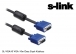 S-link SL-VGA10 VGA 10m Data Siyah Kablosu
