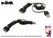 S-link SLX-3C Usb iPhone/iPod/iPad + Micro Usb + Mini Usb Data Siyah arj kablosu
