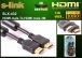 S-link SLX-432 HDMI TO HDMI 3m Altn Ulu 24K 1.4 Ver. 3D Kablo