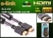 S-link SLX-434 HDMI TO HDMI 5m Altn Ulu 24K 1.4 Ver. 3D Kablo