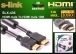 S-link SLX-436 HDMI TO HDMI 10m Altn Ulu 24K 1.4 Ver. 3D Kablo