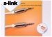 S-link SLX-712 3.5mm to 3.5mm Stereo Metal Ipod/Ipad/Iphone Kablo