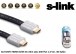 S-link SLX-M473 HDMI M/M 3m Altn Ulu 24K Flat 1.4 Ver. 3D Kablo
