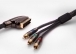S-link SLX-M997 SCART TO 3RCA 2m Gold+Metal Kablo