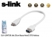 S-link SLX-U3NT38 Micro Usb3.0 25cm Beyaz Samsung Note iin OTG Kablosu