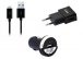 S-link SMG-442 Micro Usb Akll Telefonlar 1000MA 3 in 1 Ev + Araba arj ve Kablosu