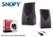 Snopy SN-168 2.0 3W*2 Siyah AC 220V Speaker