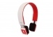 Snopy SN-BT300 Beyaz/Krmz Bluetooth Mikrofonlu Kulaklk