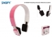 Snopy SN-BT300 Pembe/Beyaz Bluetooth Mikrofonlu Kulaklk